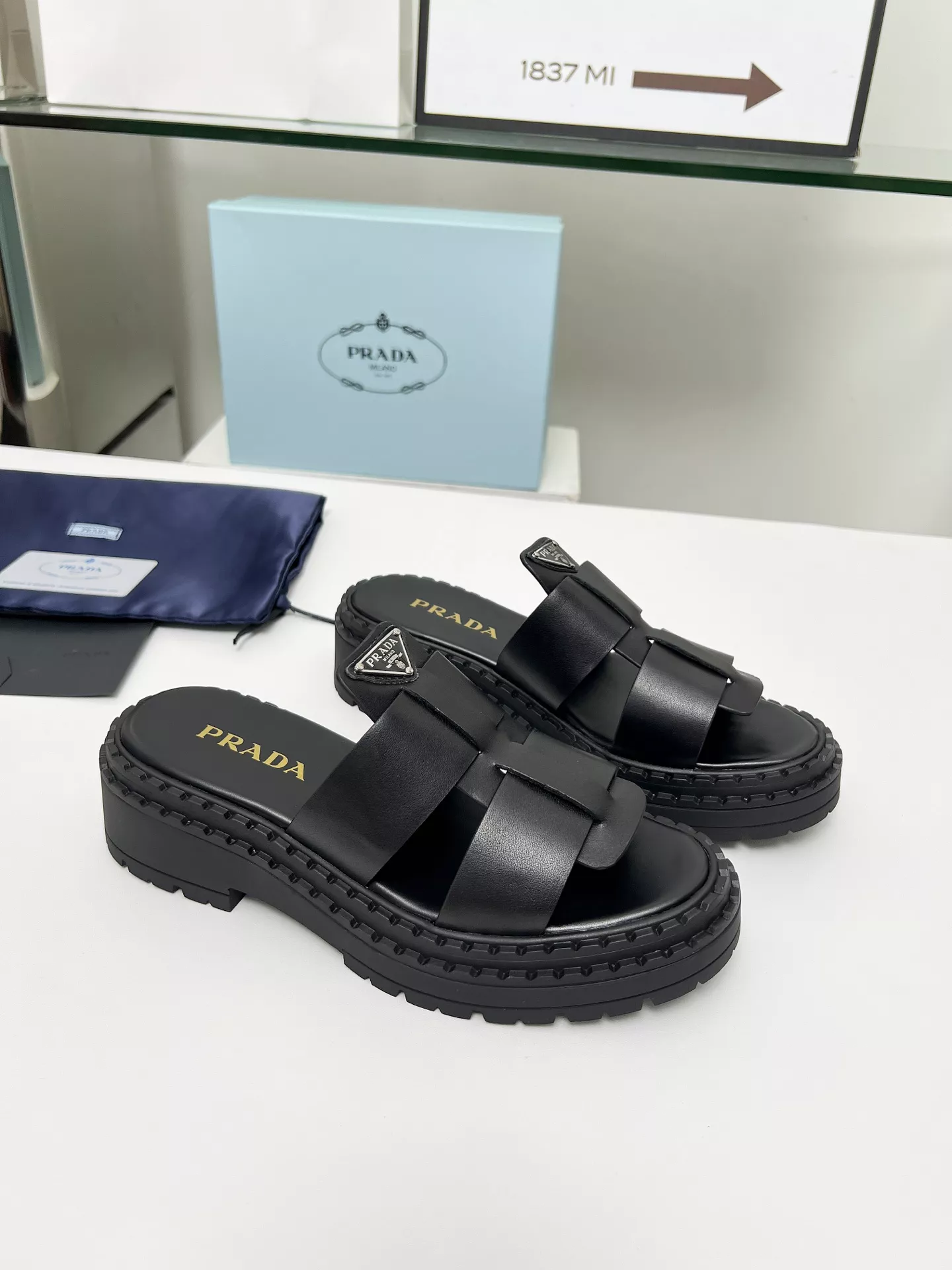 Prada Slippers For Women Affordable 8488