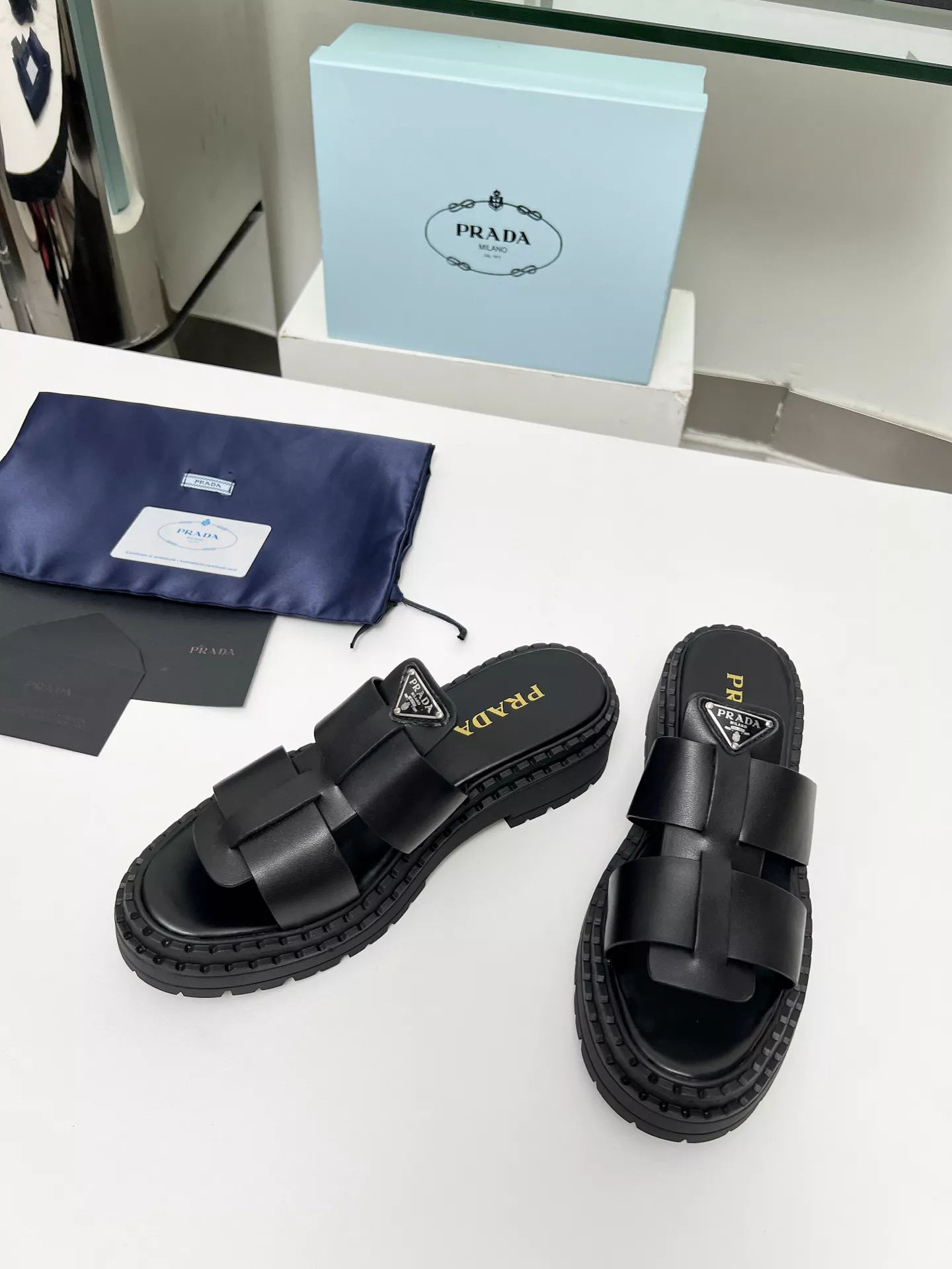 Prada Slippers For Women Affordable 8488