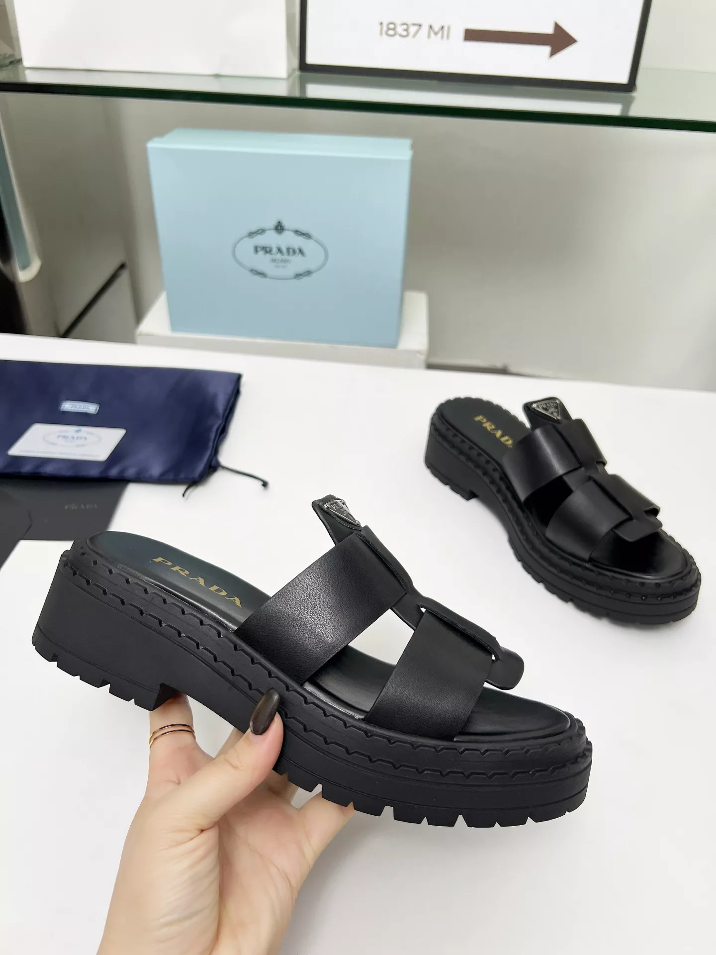 Prada Slippers For Women Affordable 8488