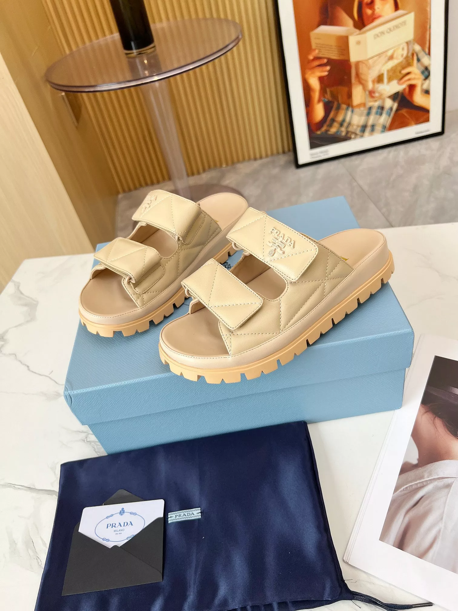 Prada Slippers For Women Bold 7564