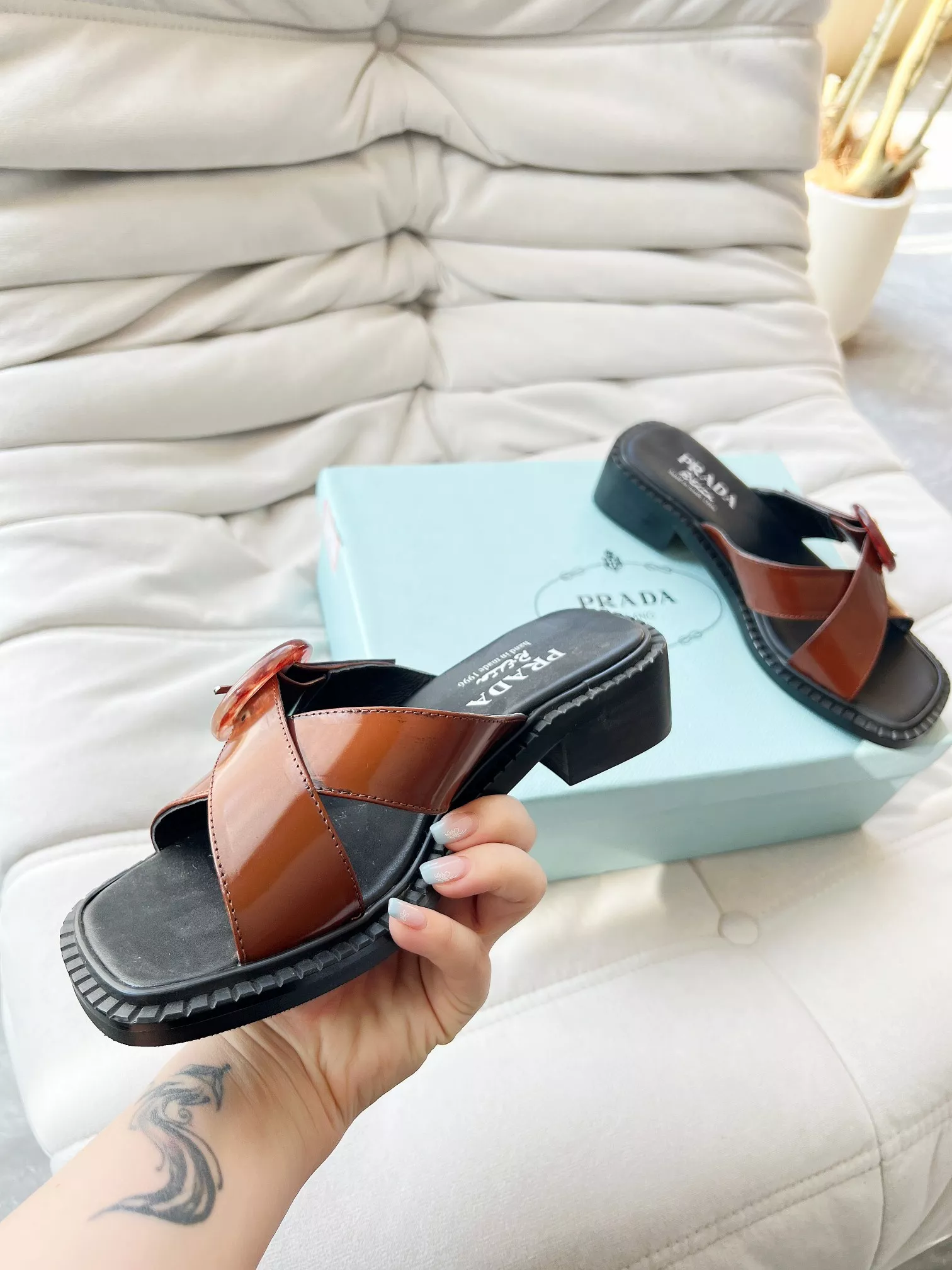 Prada Slippers For Women Bright 1752