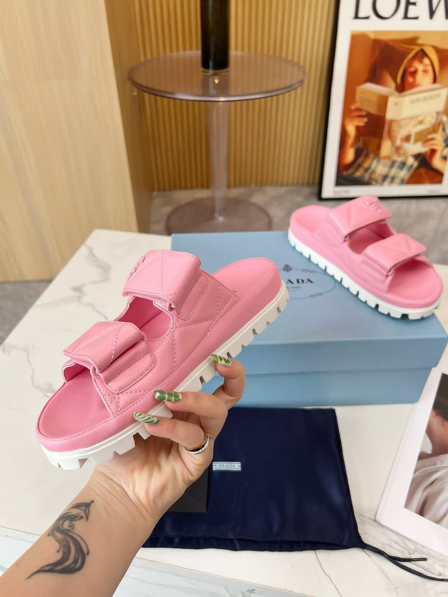 Prada Slippers For Women Elegant 4385