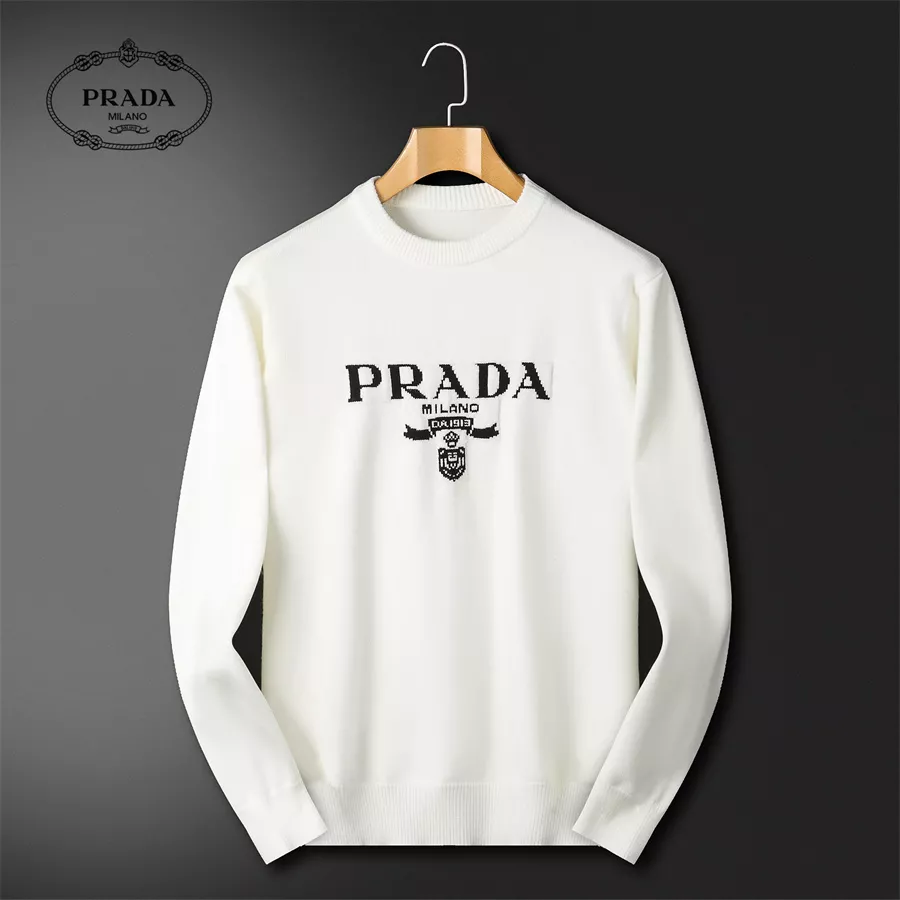 Prada Sweater Long Sleeved For Men Bold 7496