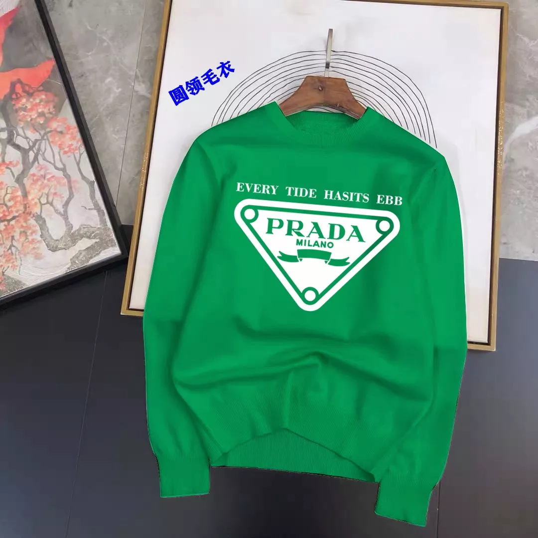 Prada Sweater Long Sleeved For Men Elegant 5633
