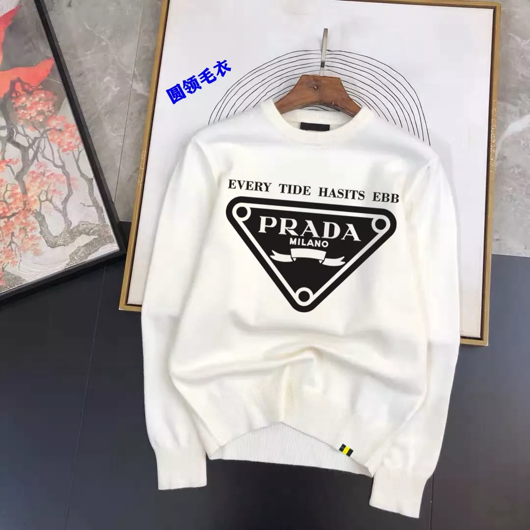 Prada Sweater Long Sleeved For Men Soft 3572