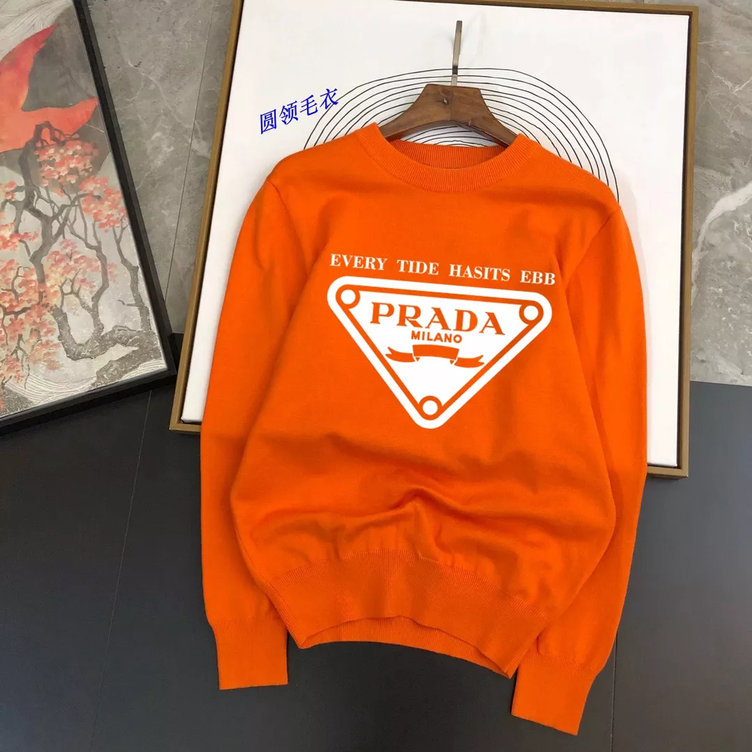 Prada Sweater Long Sleeved For Men Stylish 5164