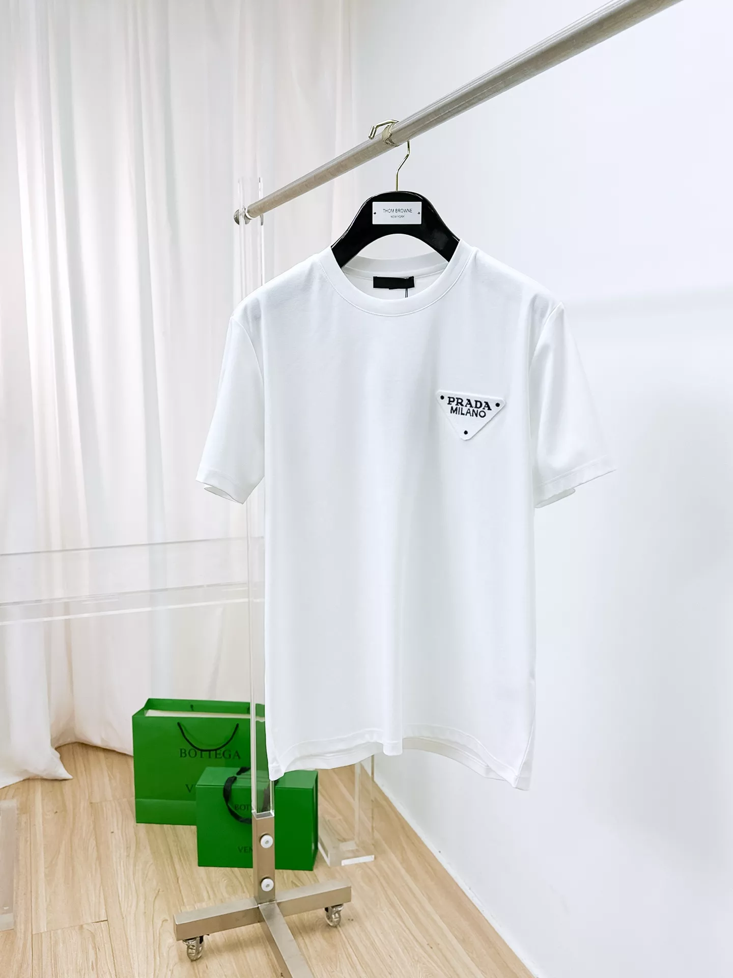 Prada T-Shirts Short Sleeved For Men Affordable 743