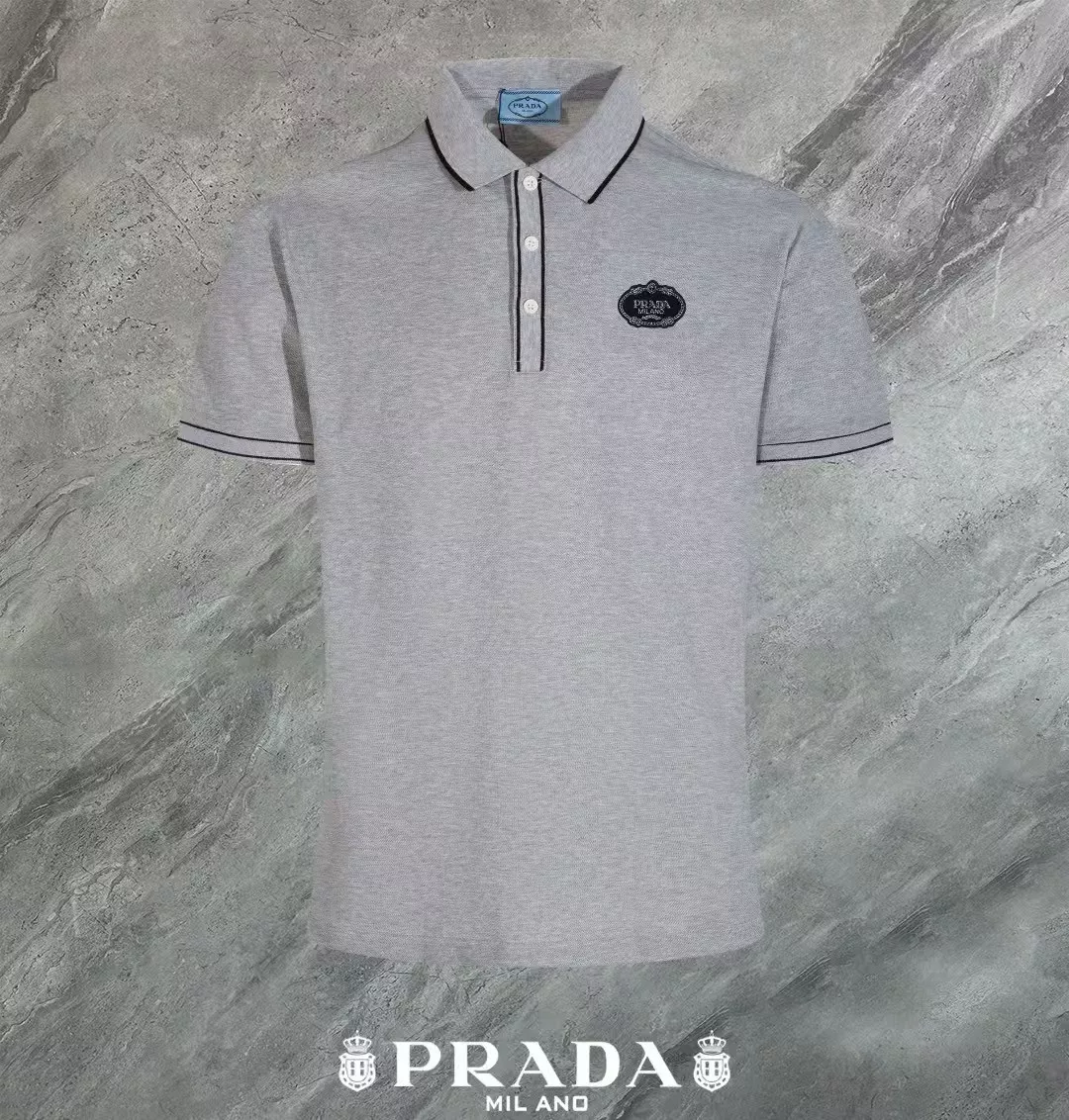 Prada T-Shirts Short Sleeved For Men Affordable 8164