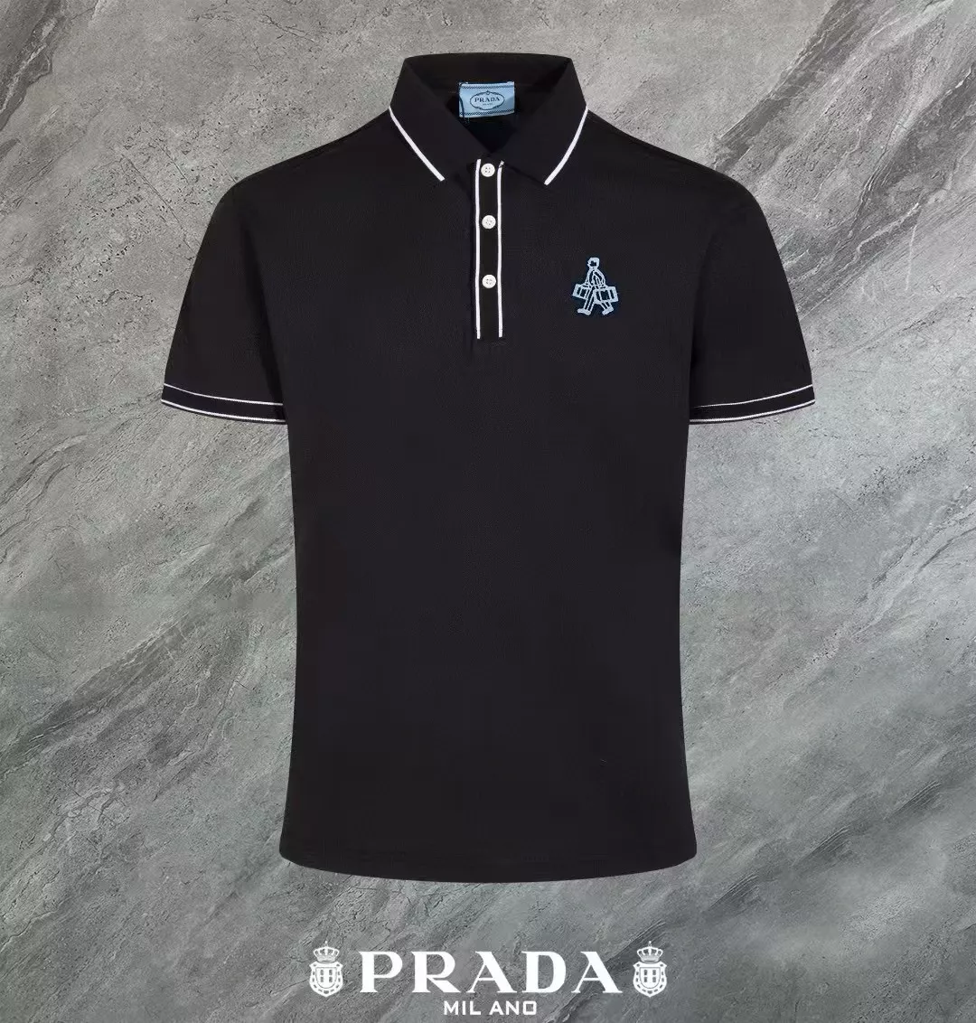 Prada T-Shirts Short Sleeved For Men Bold 3266