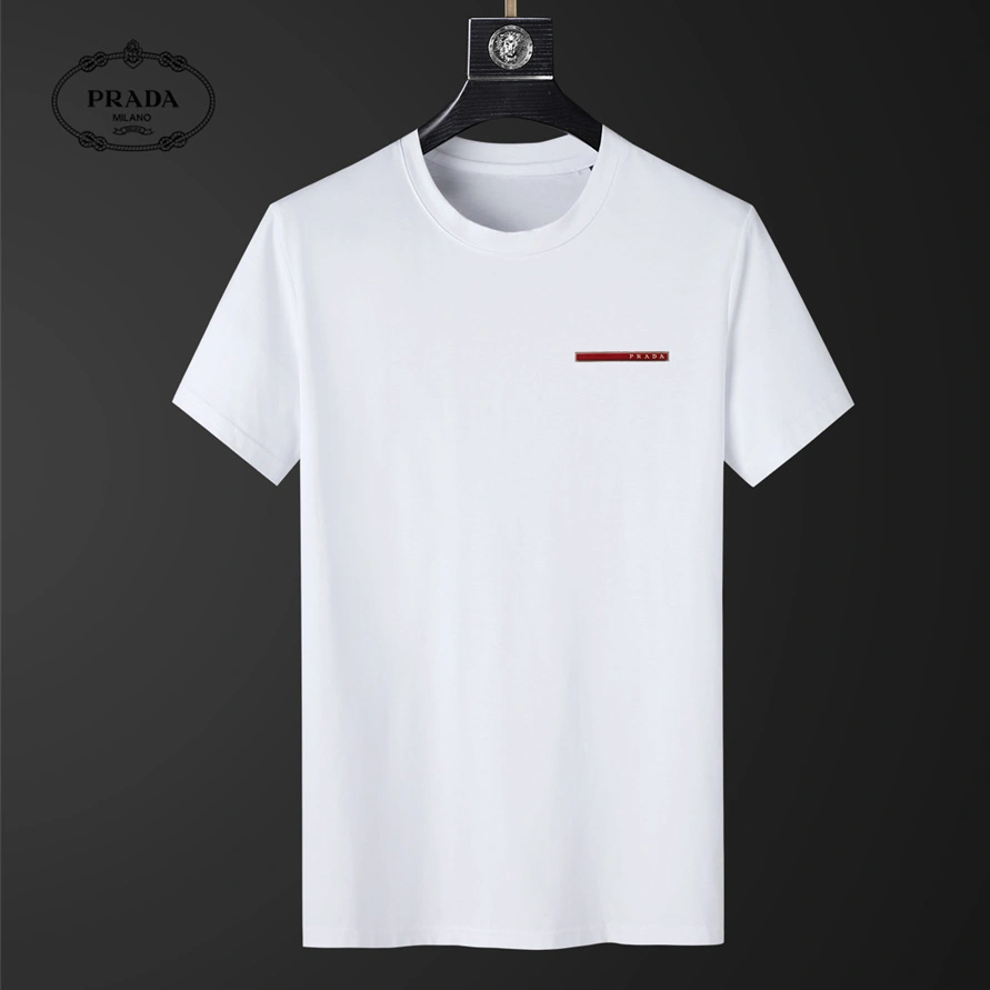Prada T-Shirts Short Sleeved For Men Bold 8195