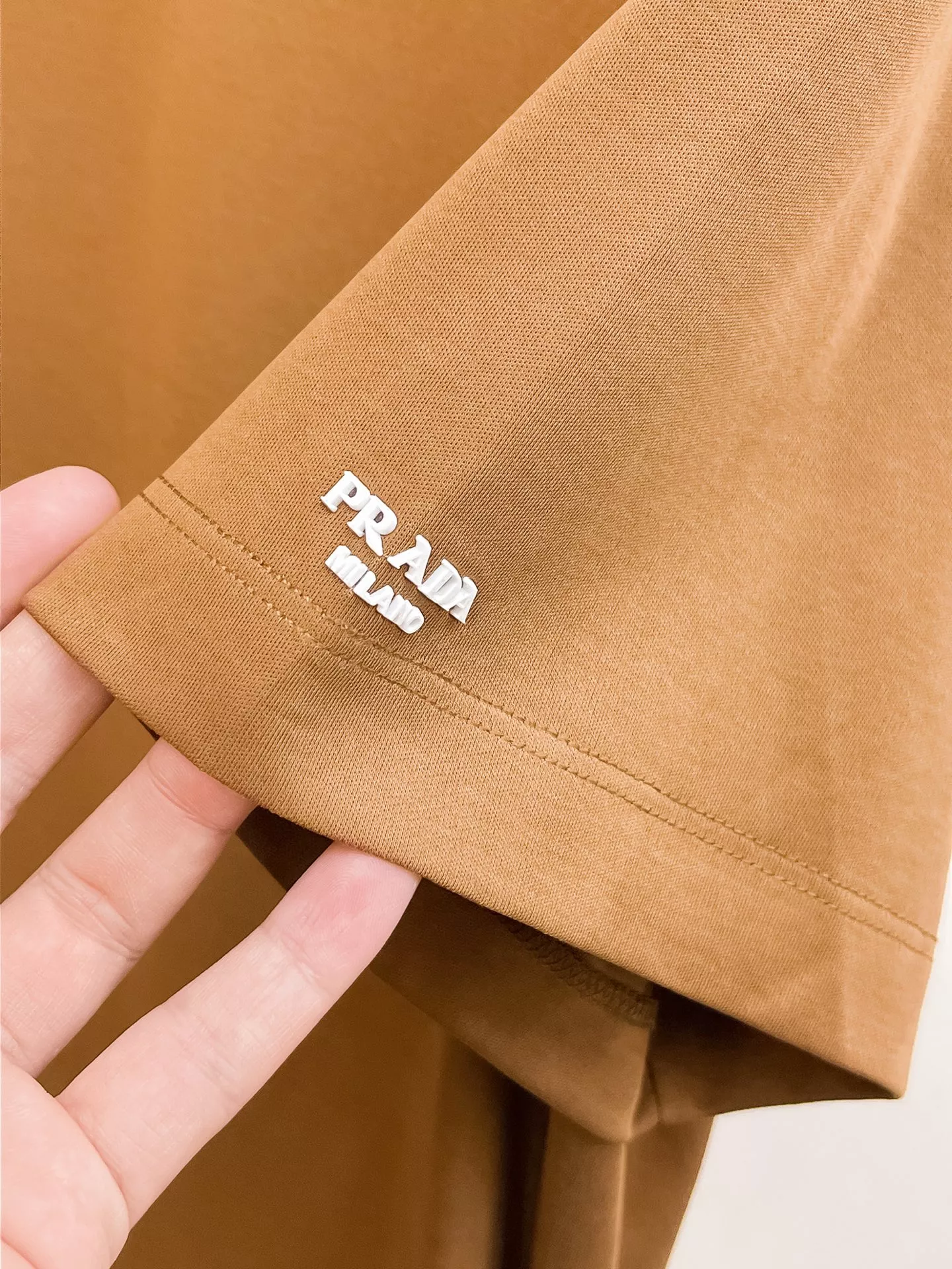 Prada T-Shirts Short Sleeved For Men Bold 9536