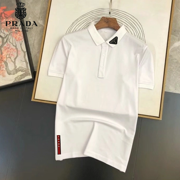 Prada T-Shirts Short Sleeved For Men Classic 8817