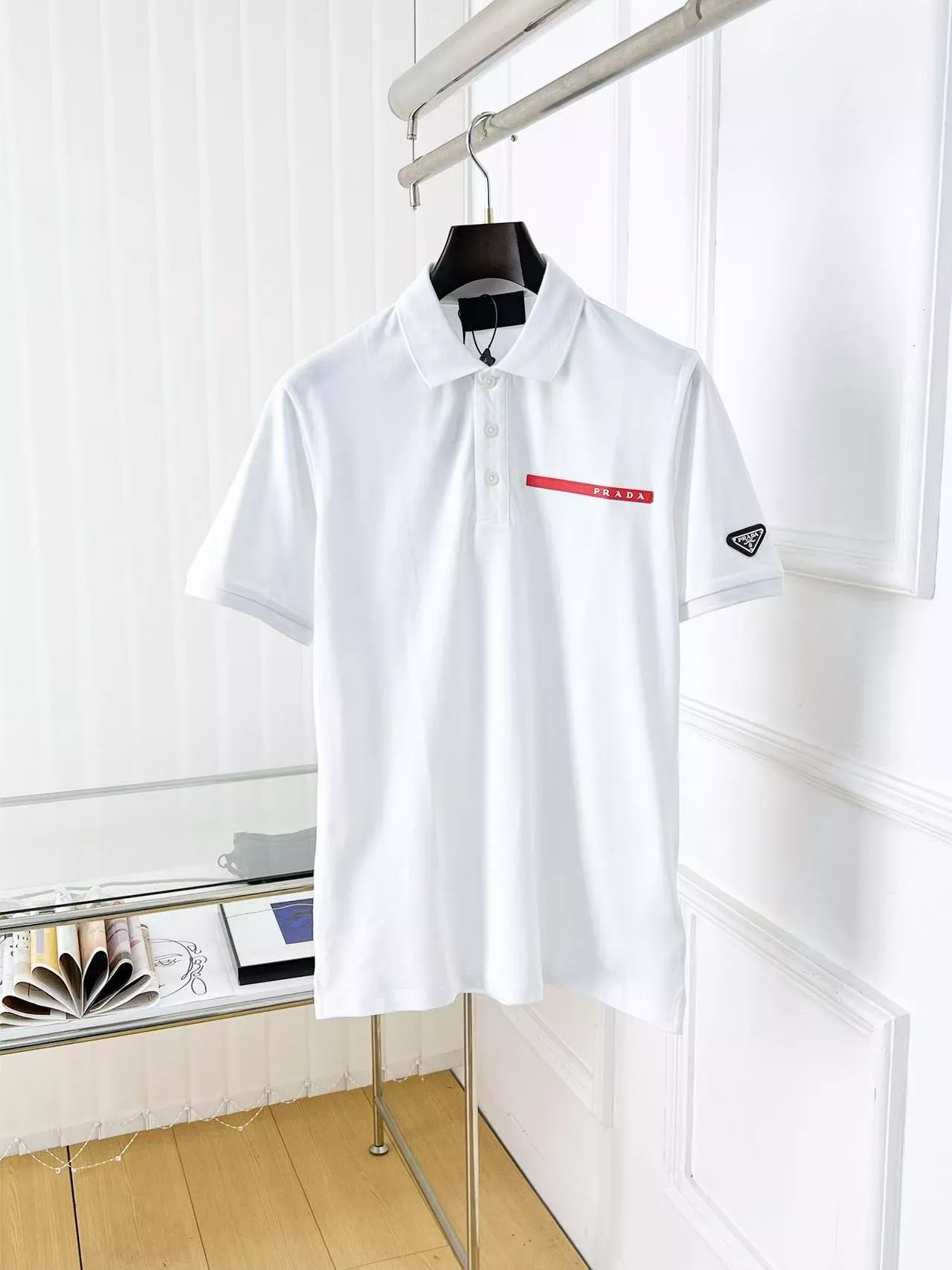 Prada T-Shirts Short Sleeved For Men Comfortable 2115