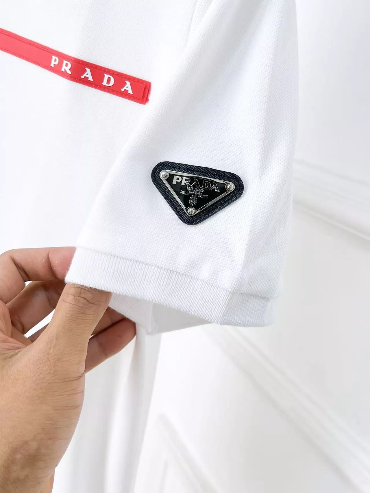 Prada T-Shirts Short Sleeved For Men Comfortable 2115