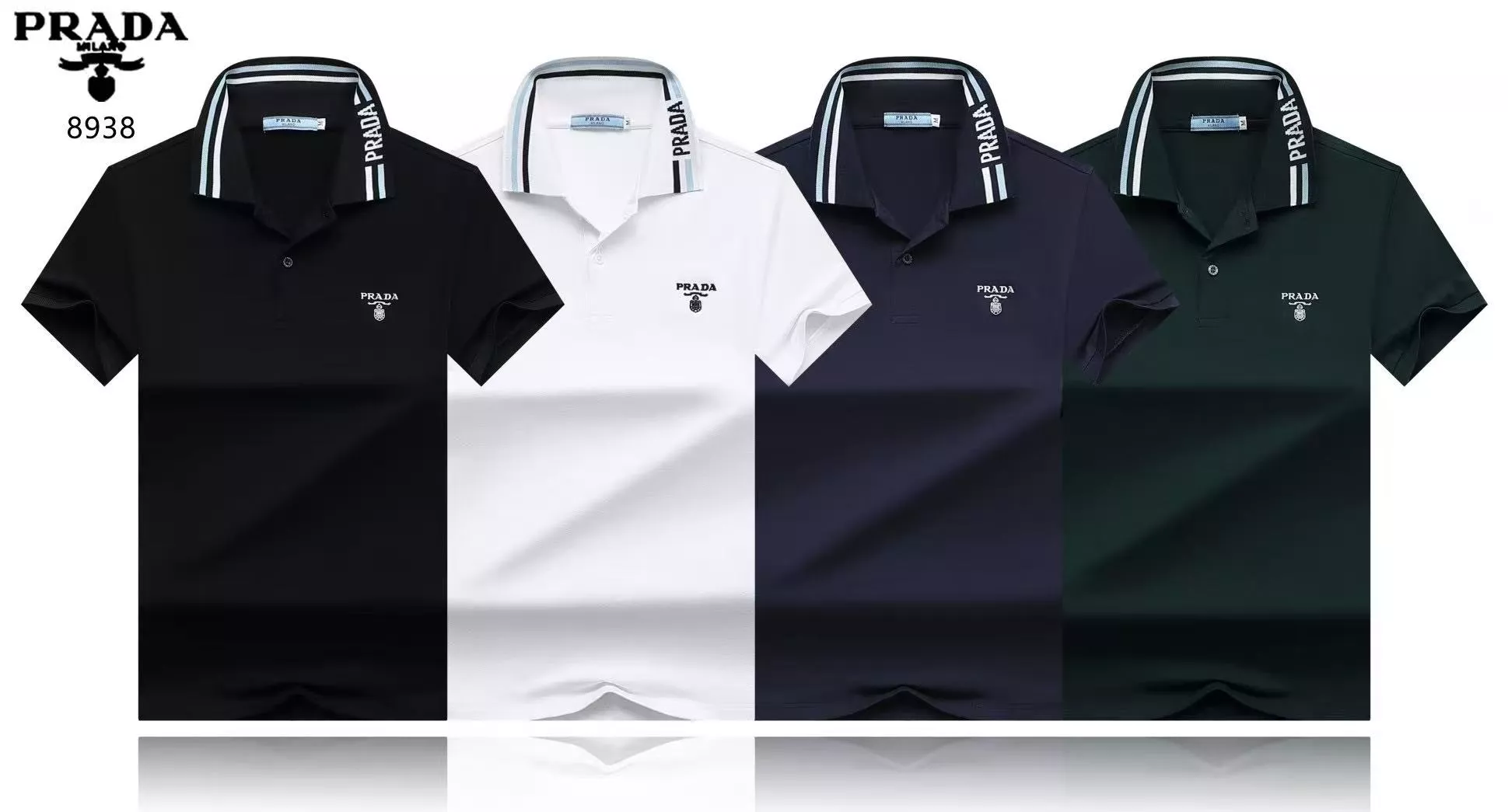 Prada T-Shirts Short Sleeved For Men Comfortable 8946