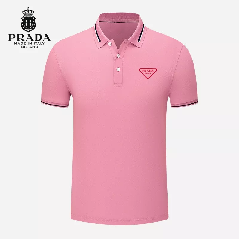 Prada T-Shirts Short Sleeved For Men Cozy 3989