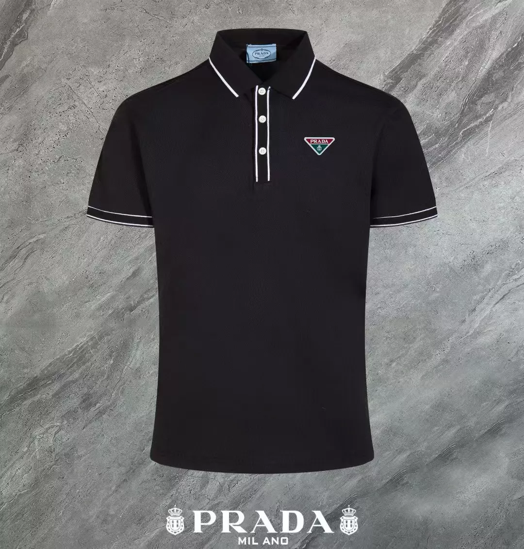 Prada T-Shirts Short Sleeved For Men Cozy 4321