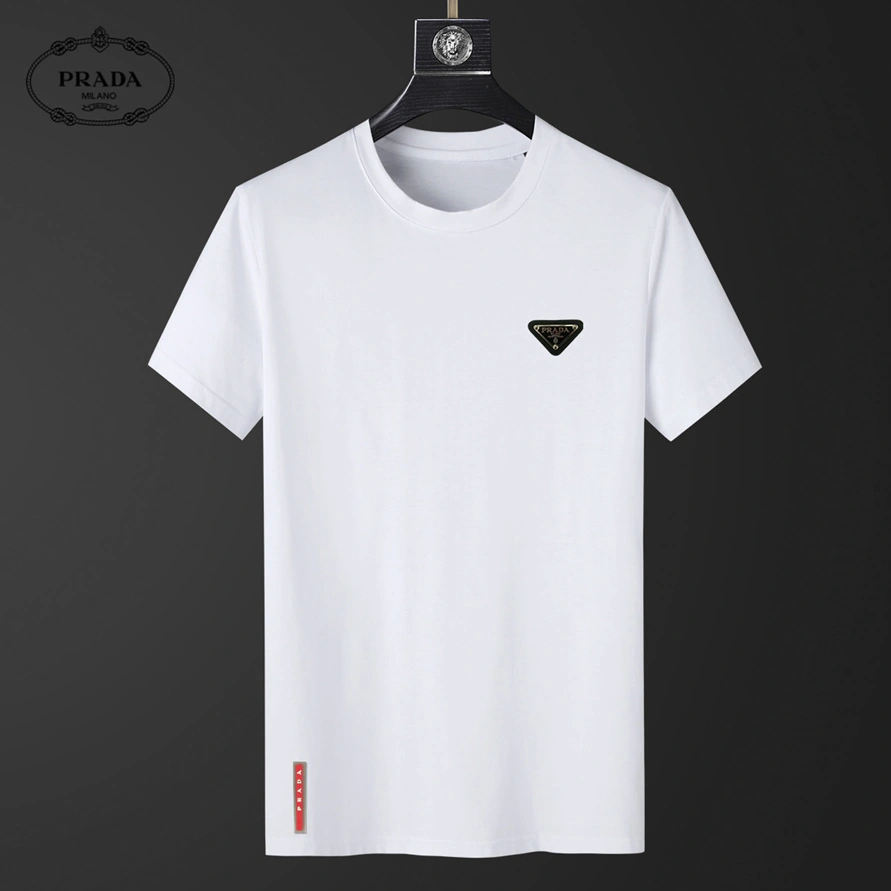 Prada T-Shirts Short Sleeved For Men Cozy 5380