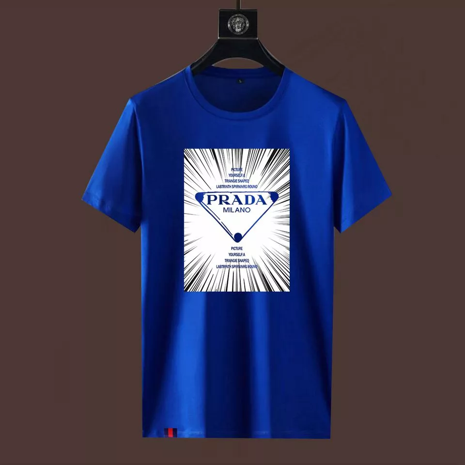 Prada T-Shirts Short Sleeved For Men Cozy 7689