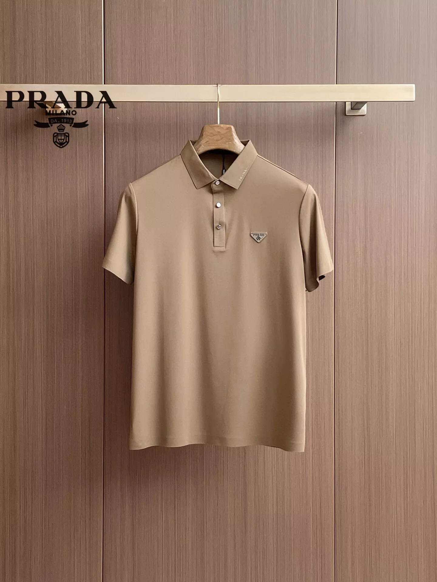 Prada T-Shirts Short Sleeved For Men Cozy 9698
