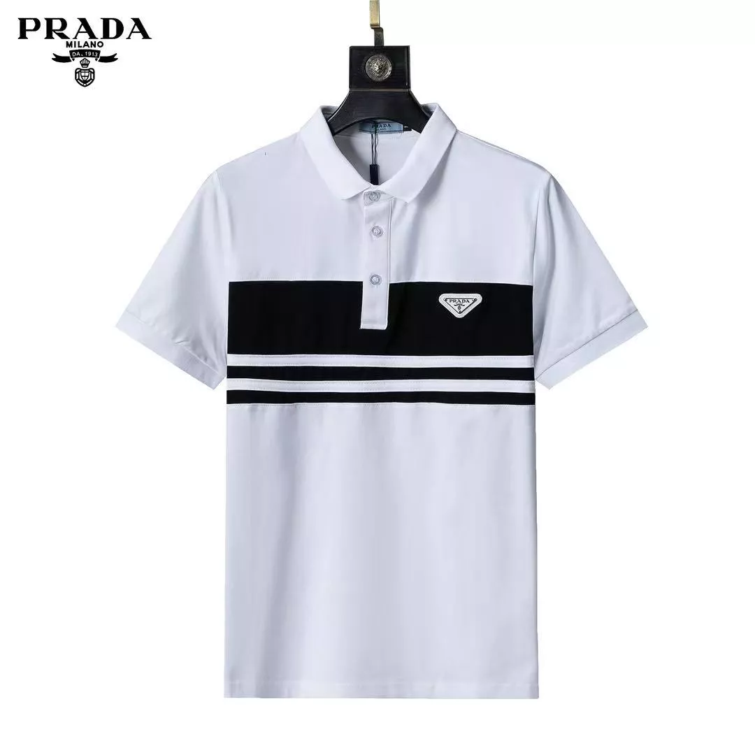 Prada T-Shirts Short Sleeved For Men EasyMatch 2961