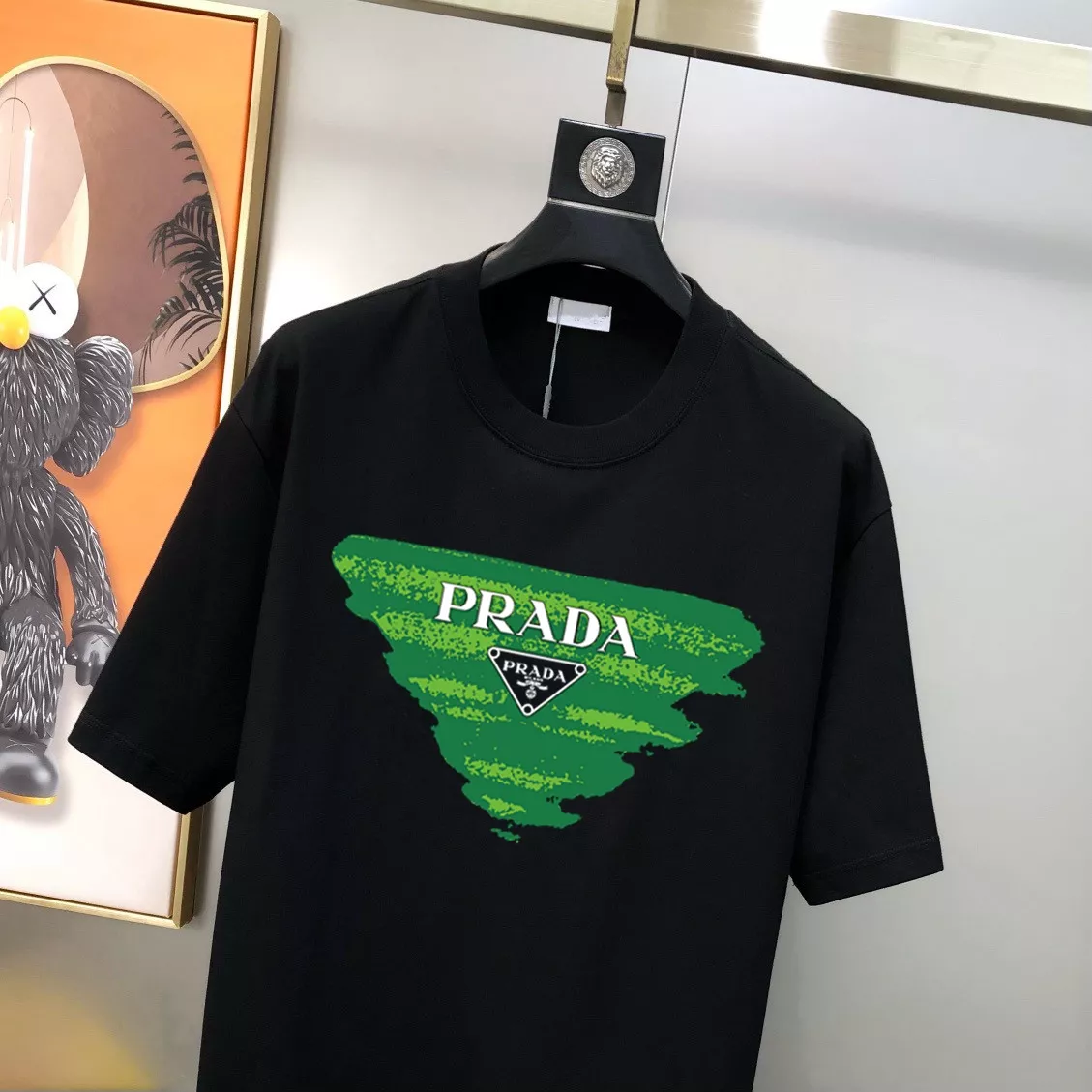 Prada T-Shirts Short Sleeved For Men EasyMatch 3967