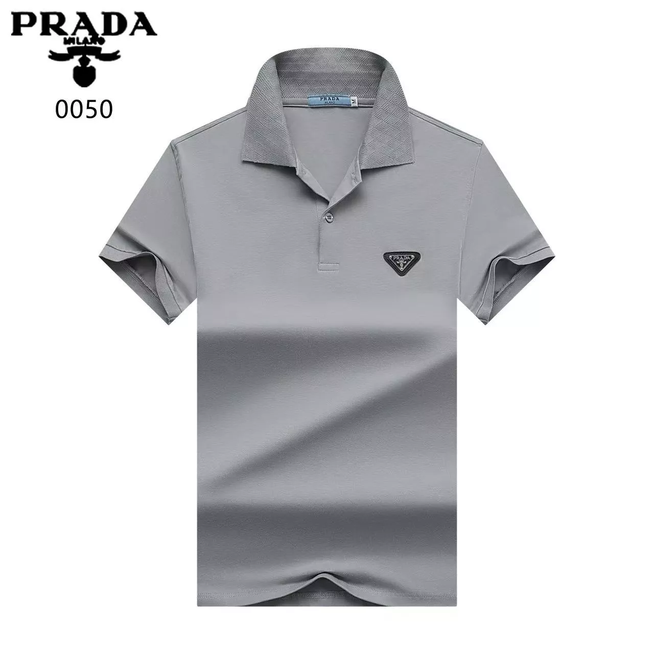 Prada T-Shirts Short Sleeved For Men Elegant 9351
