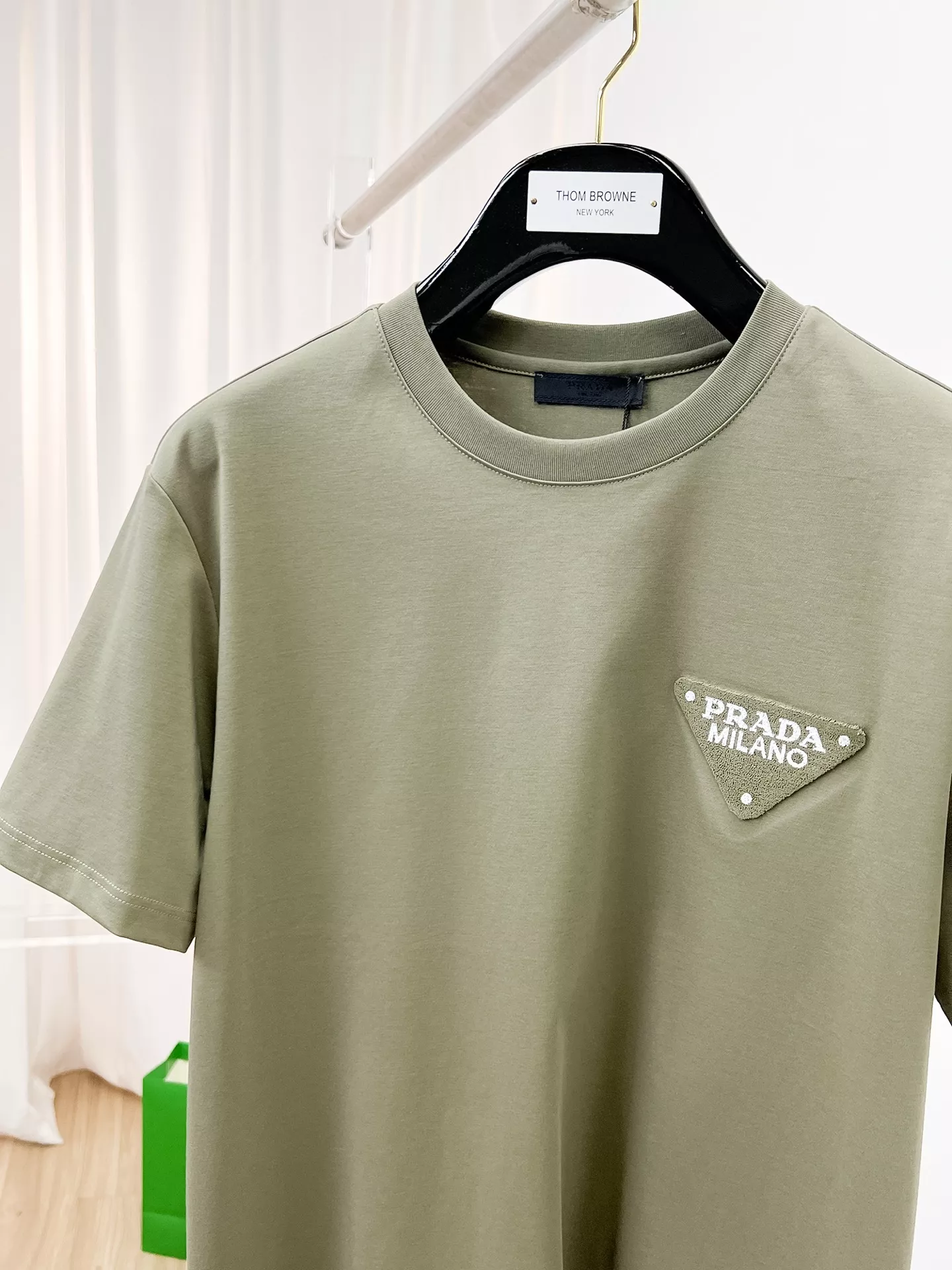 Prada T-Shirts Short Sleeved For Men Flexible 5388