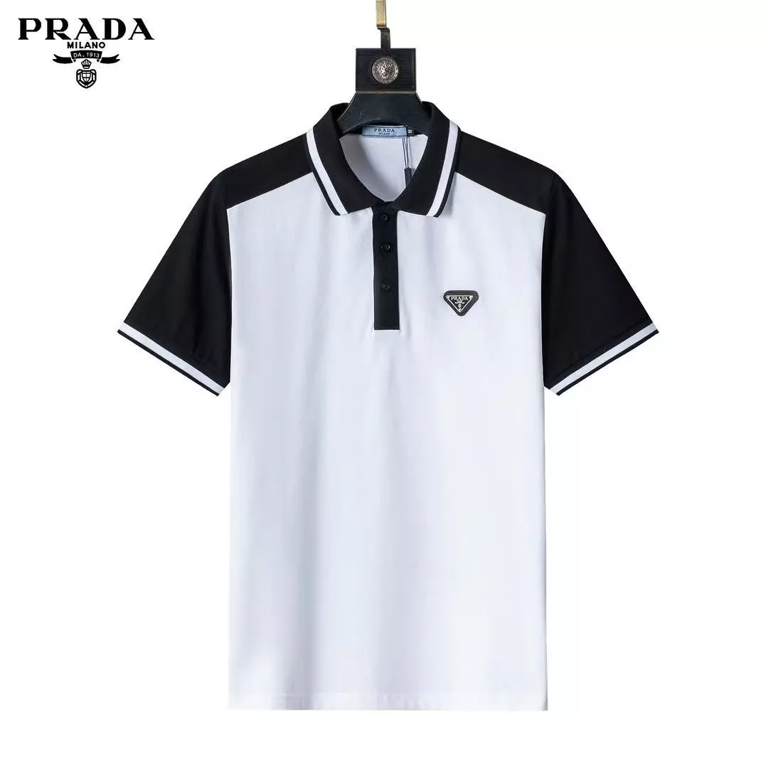 Prada T-Shirts Short Sleeved For Men GoodFit 8113