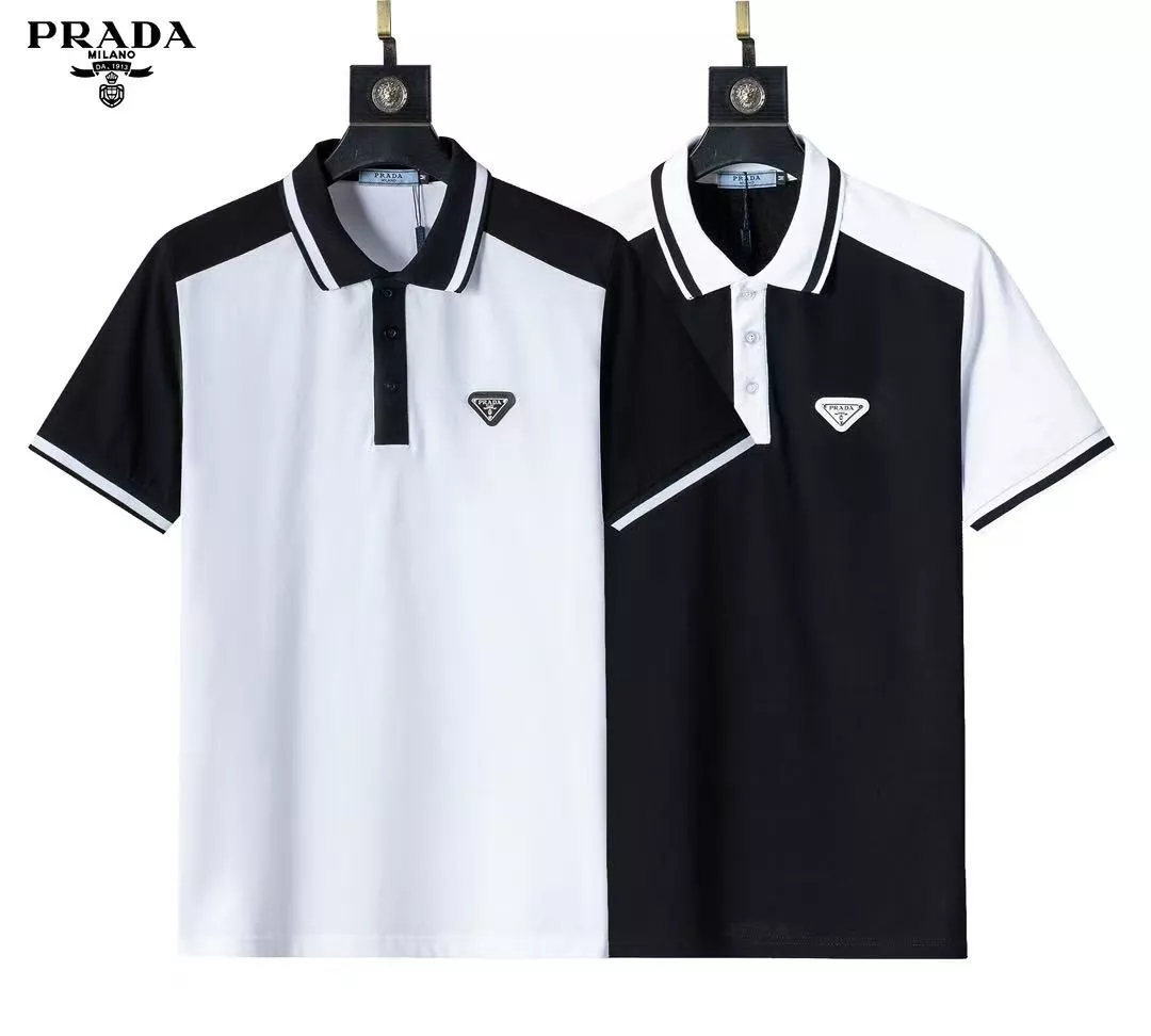 Prada T-Shirts Short Sleeved For Men GoodFit 8113