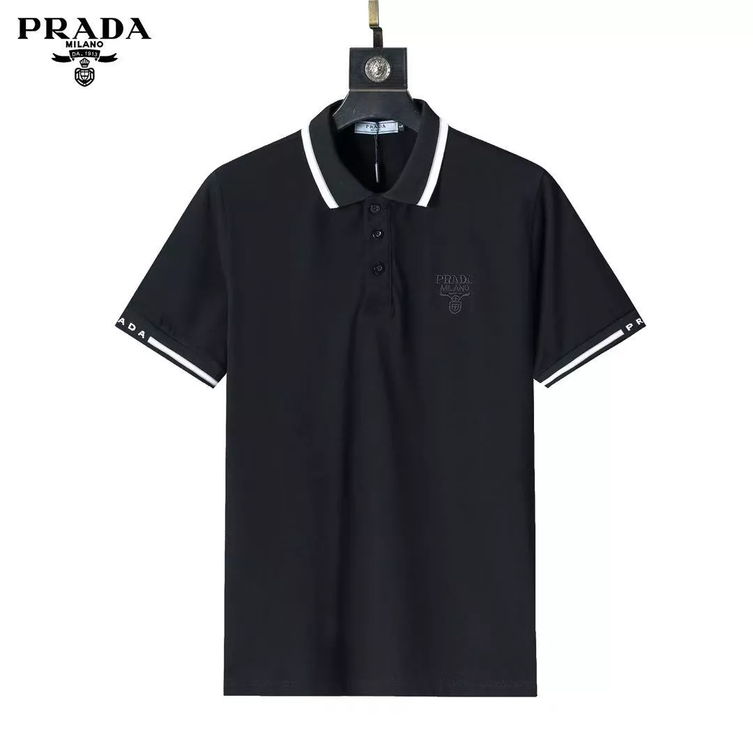 Prada T-Shirts Short Sleeved For Men GoodFit 9615