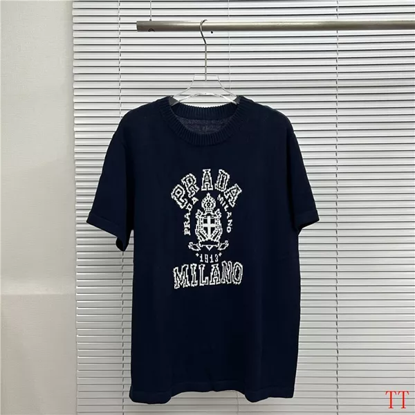 Prada T-Shirts Short Sleeved For Men Minimalist 9062