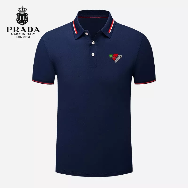 Prada T-Shirts Short Sleeved For Men NewStyle 8462