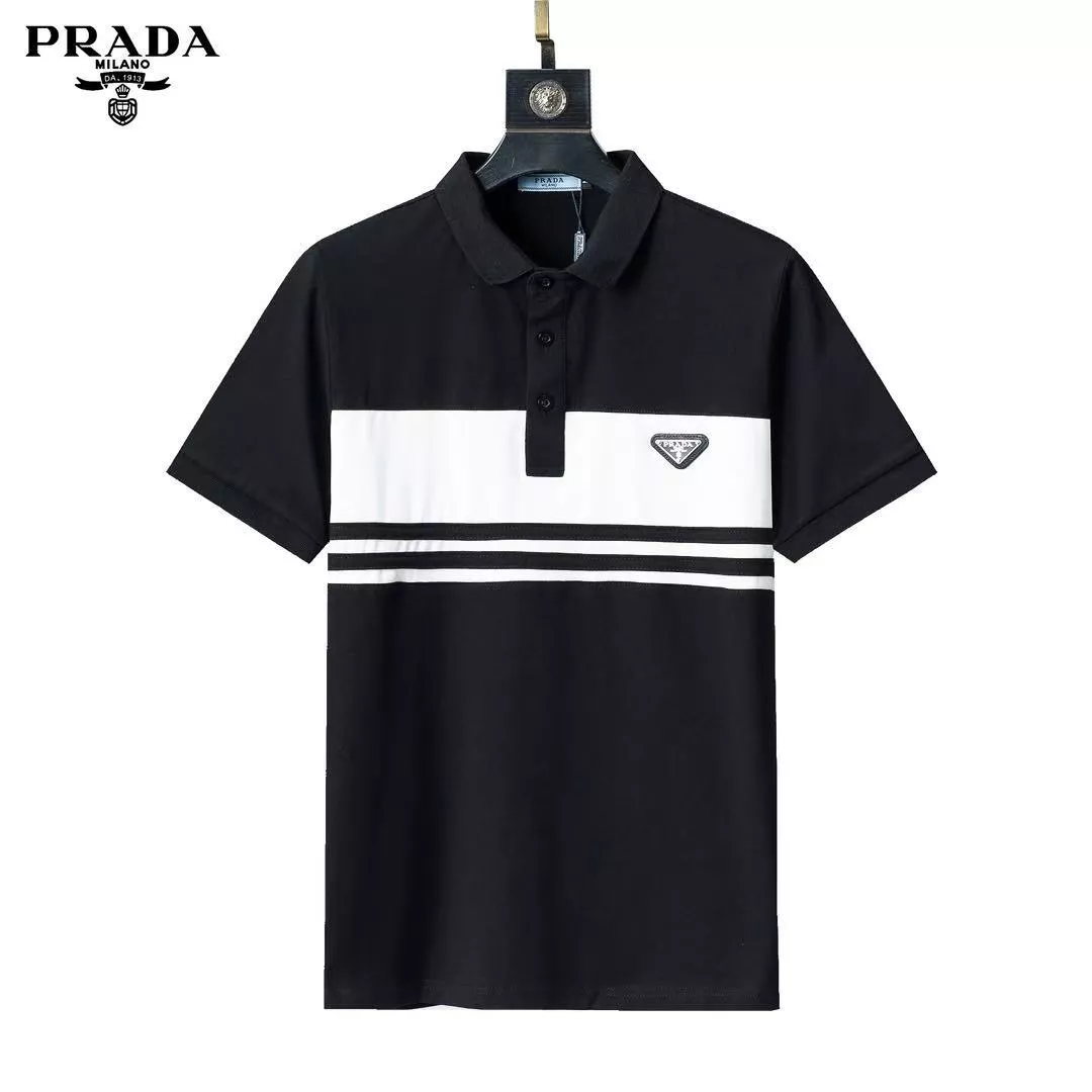 Prada T-Shirts Short Sleeved For Men Practical 7894
