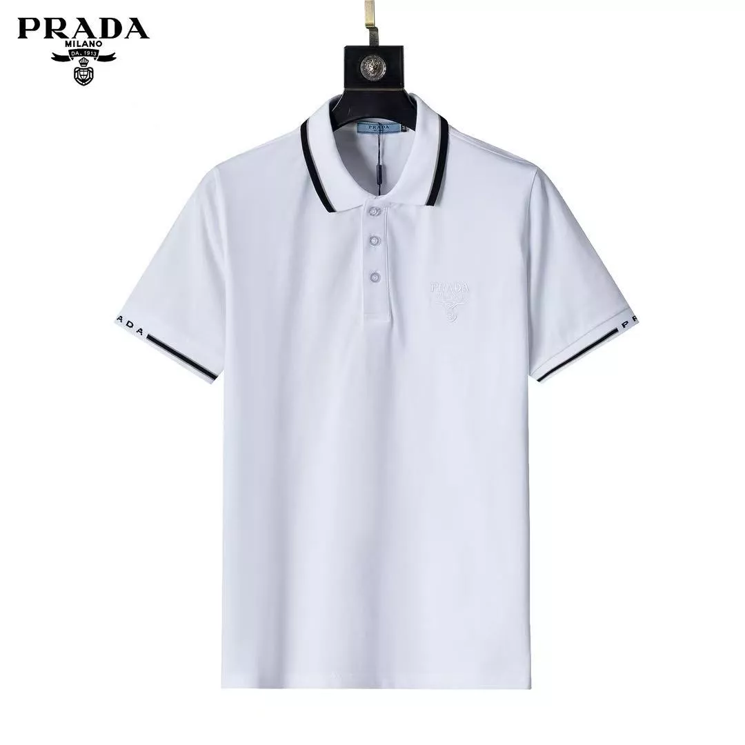 Prada T-Shirts Short Sleeved For Men Practical 9443