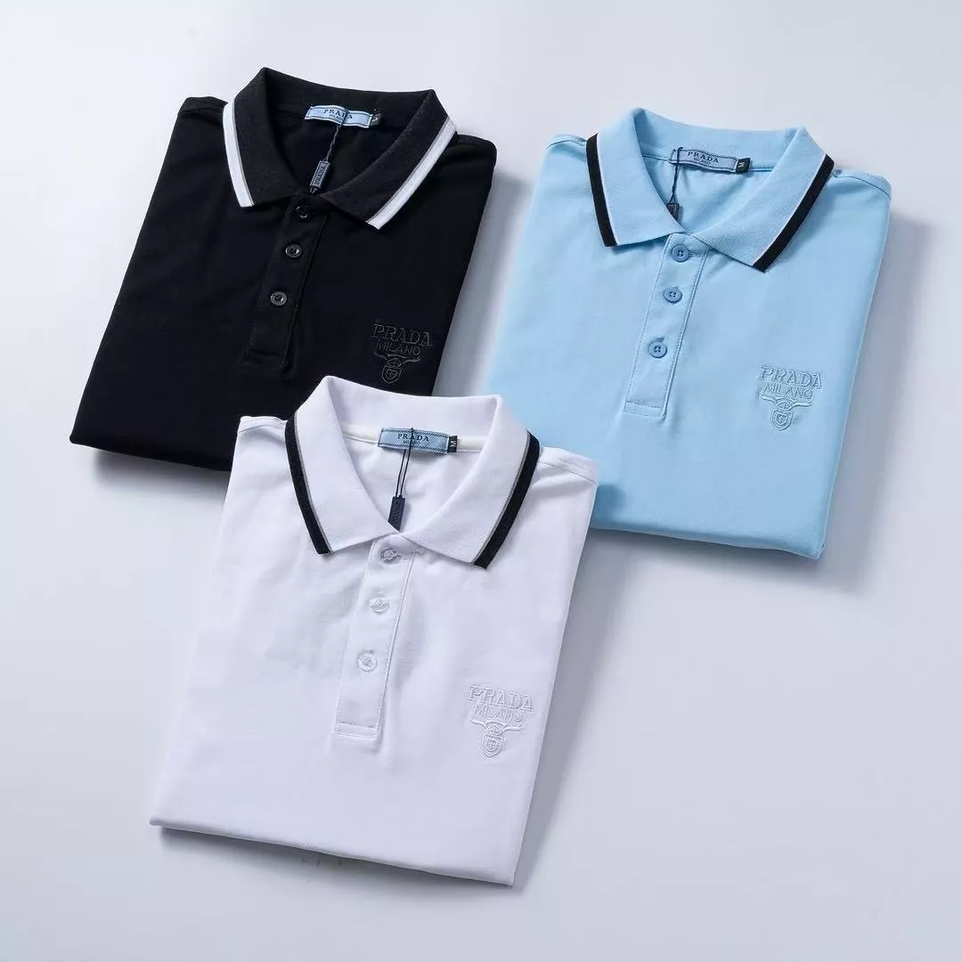Prada T-Shirts Short Sleeved For Men Practical 9443