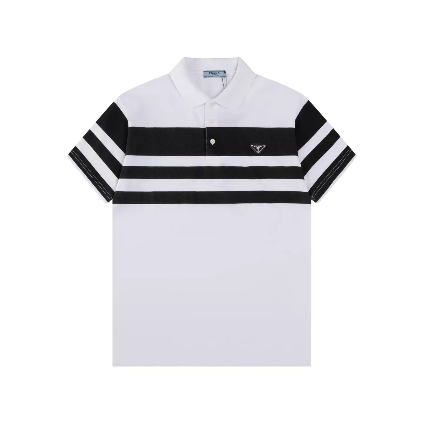 Prada T-Shirts Short Sleeved For Men Sleek 8070