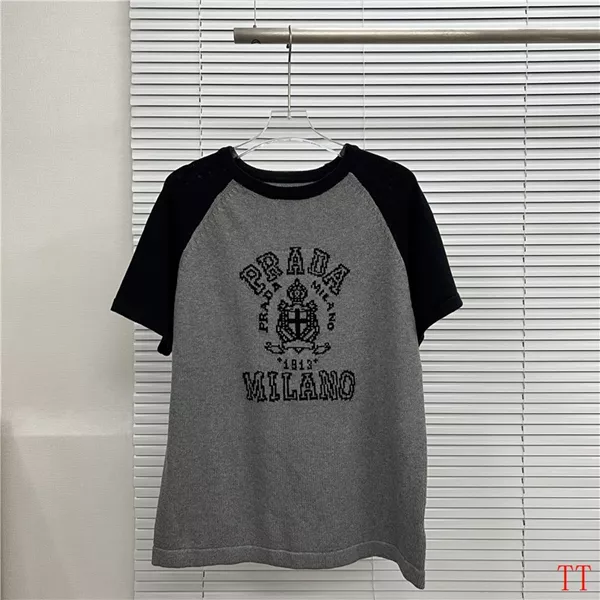 Prada T-Shirts Short Sleeved For Men SmartChoice 7376