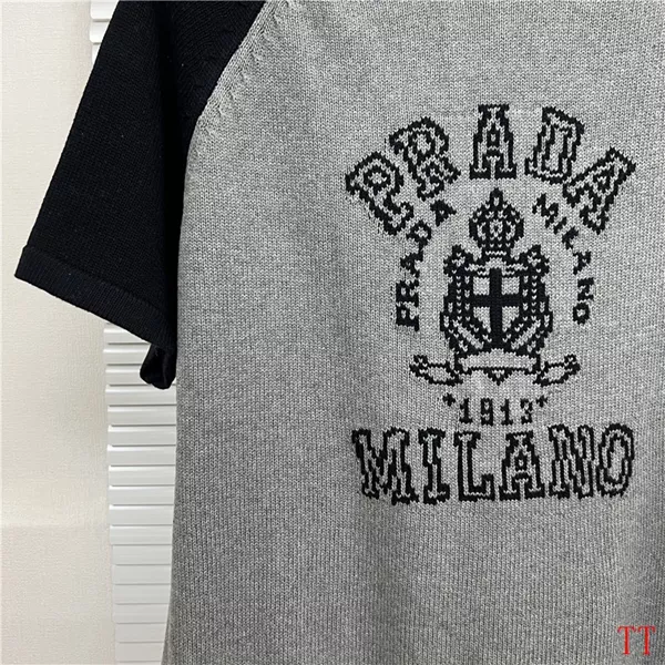 Prada T-Shirts Short Sleeved For Men SmartChoice 7376