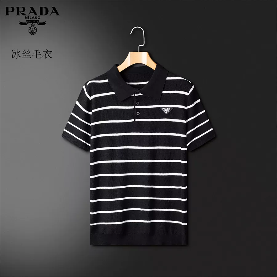 Prada T-Shirts Short Sleeved For Men SmartChoice 9269