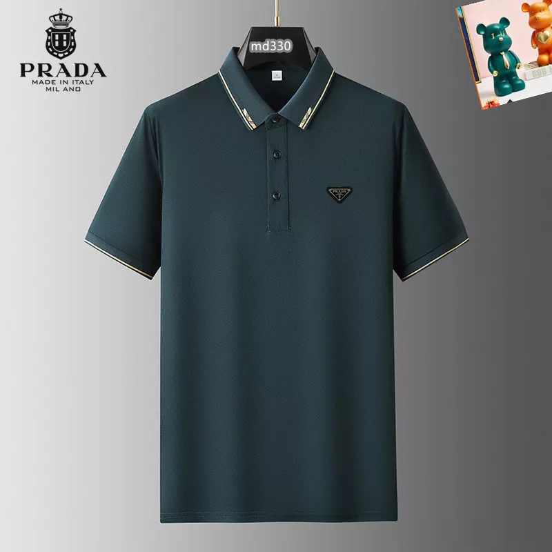 Prada T-Shirts Short Sleeved For Men Soft 590