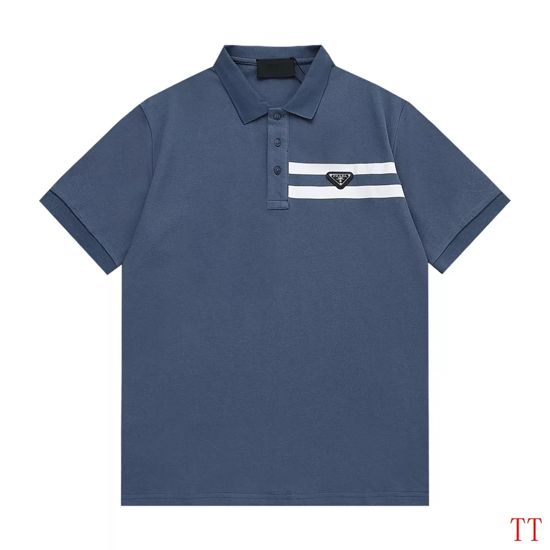 Prada T-Shirts Short Sleeved For Men Soft 7383