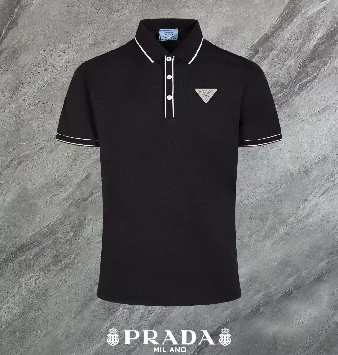Prada T-Shirts Short Sleeved For Men Trendsetting 3774