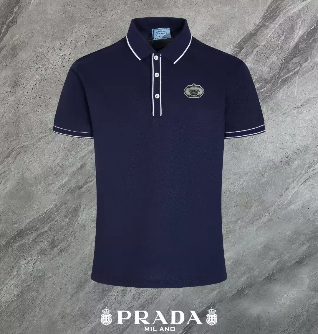 Prada T-Shirts Short Sleeved For Men Trendy 2666