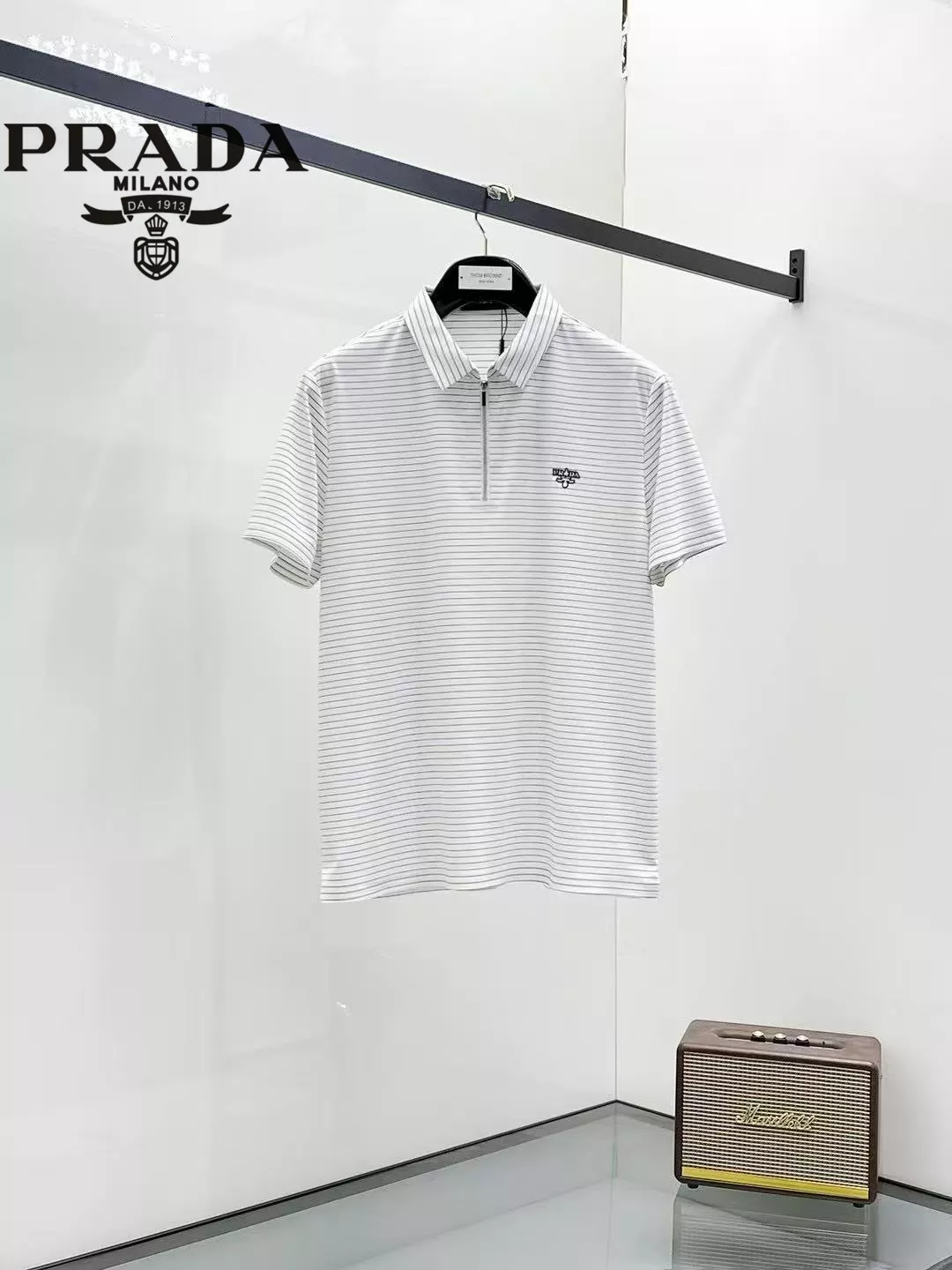 Prada T-Shirts Short Sleeved For Men Trendy 6543