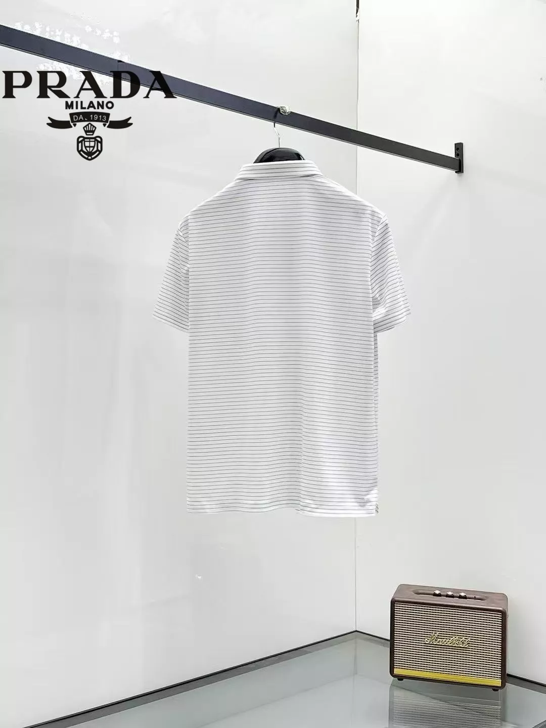 Prada T-Shirts Short Sleeved For Men Trendy 6543