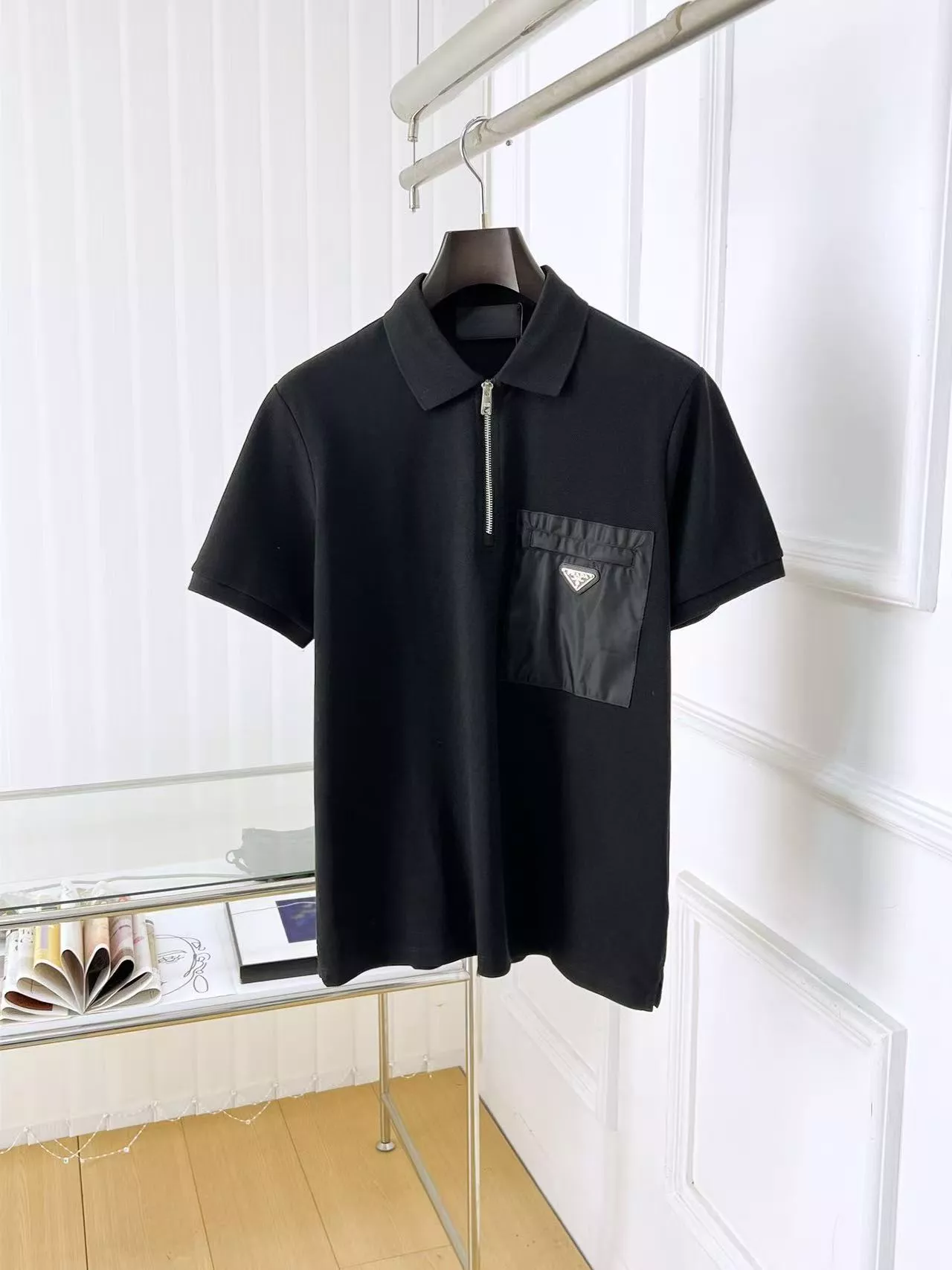 Prada T-Shirts Short Sleeved For Men Trendy 8789