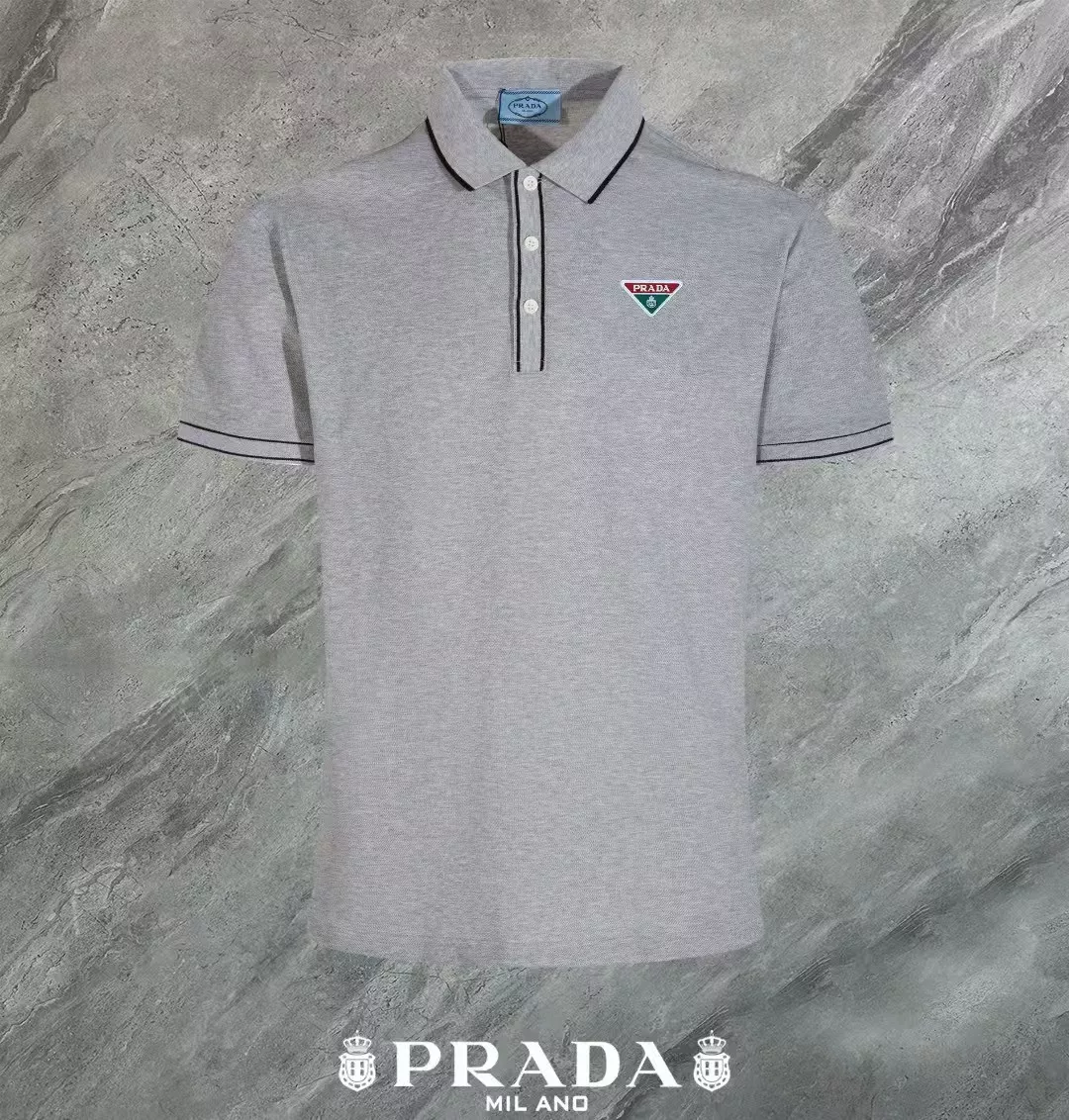 Prada T-Shirts Short Sleeved For Men Unique 5250