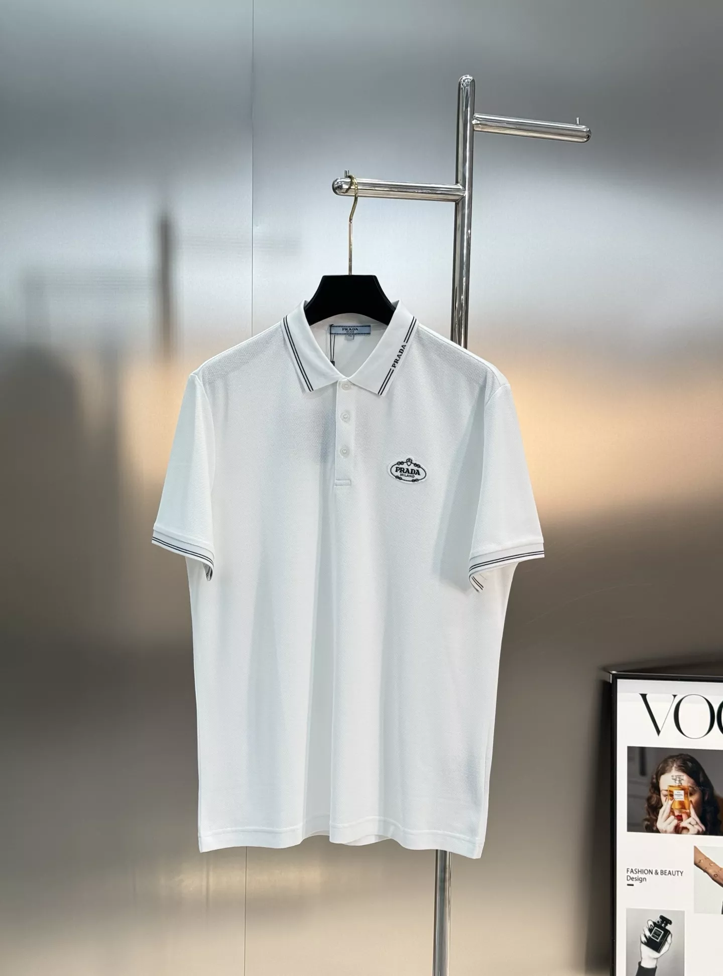Prada T-Shirts Short Sleeved For Men Vibrant 5485