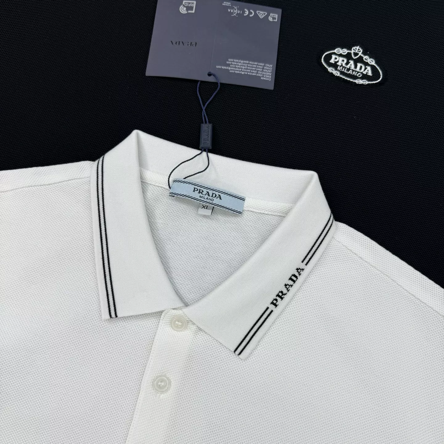 Prada T-Shirts Short Sleeved For Men Vibrant 5485